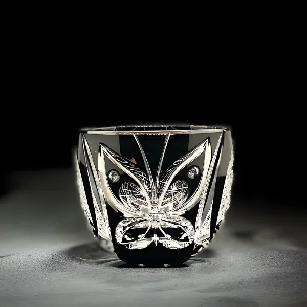 ぐい呑み 蜘蛛と蝶