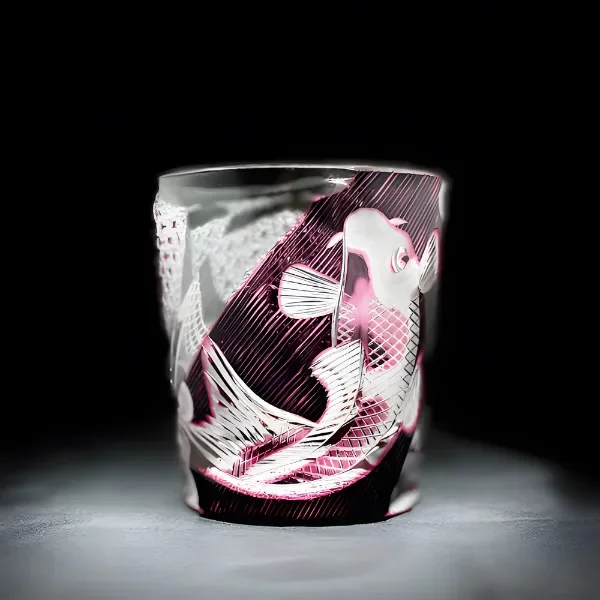 ロックグラス 昇り鯉