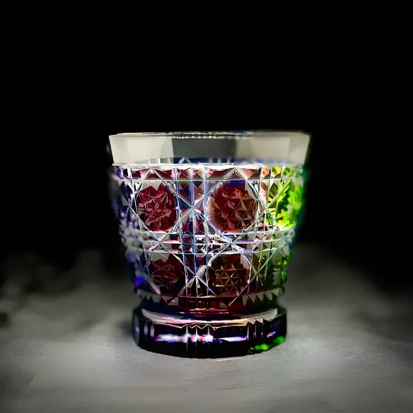 レインボー薩摩切子